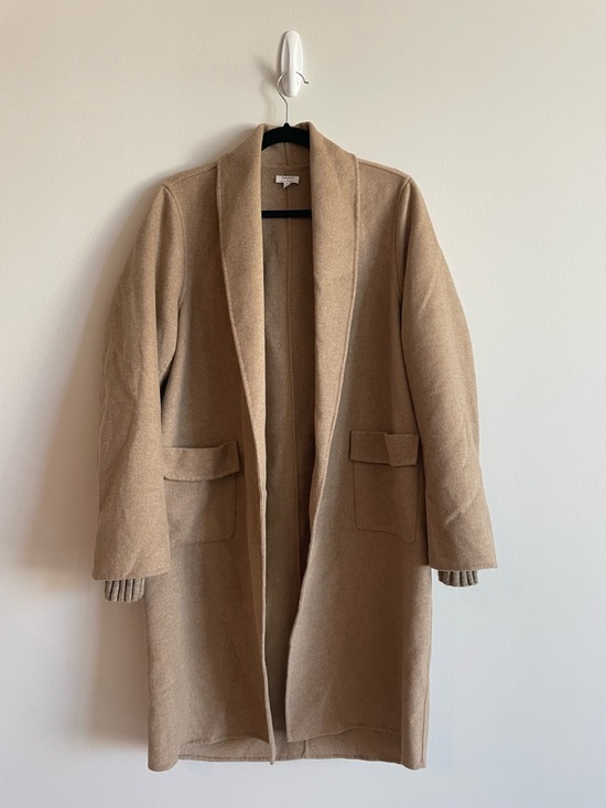 Splendid Jackets & Blazers - Splendid x @Cellajaneblog Icon Coat Camel Open-Front Sweater Trench Cashmere